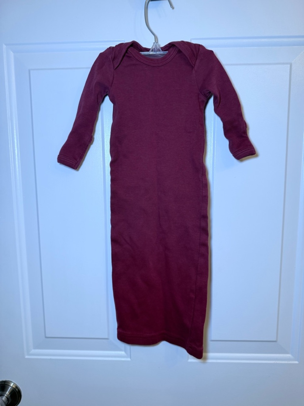Maroon Long Sleeve Baby Sleep Sack - Modern Burlap